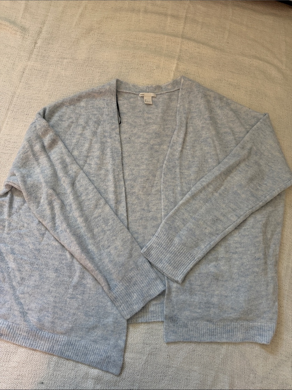 H&M Light Gray Open-Front Women's Cardigan